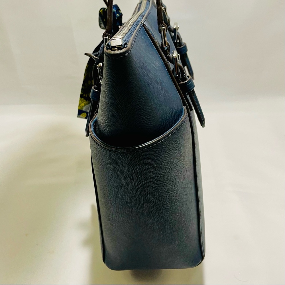 Michael Kors Charlotte Large Saffiano Leather Tote, EUC - Picture 9 of 16